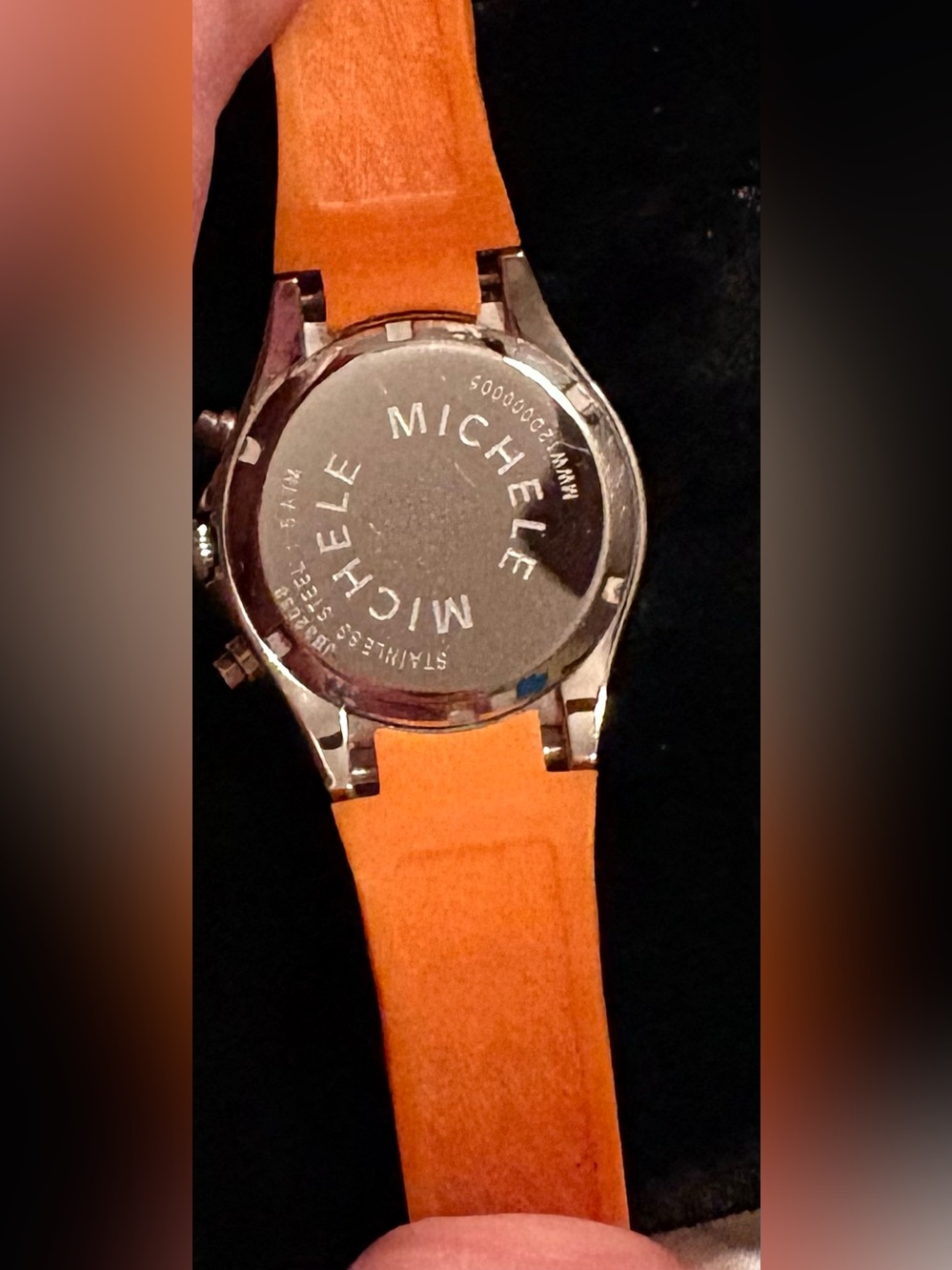 MICHELE TAHITIAN Orange Silicone
MWW 12D000005 JB 32038 5 ATM Watch - Picture 7 of 7